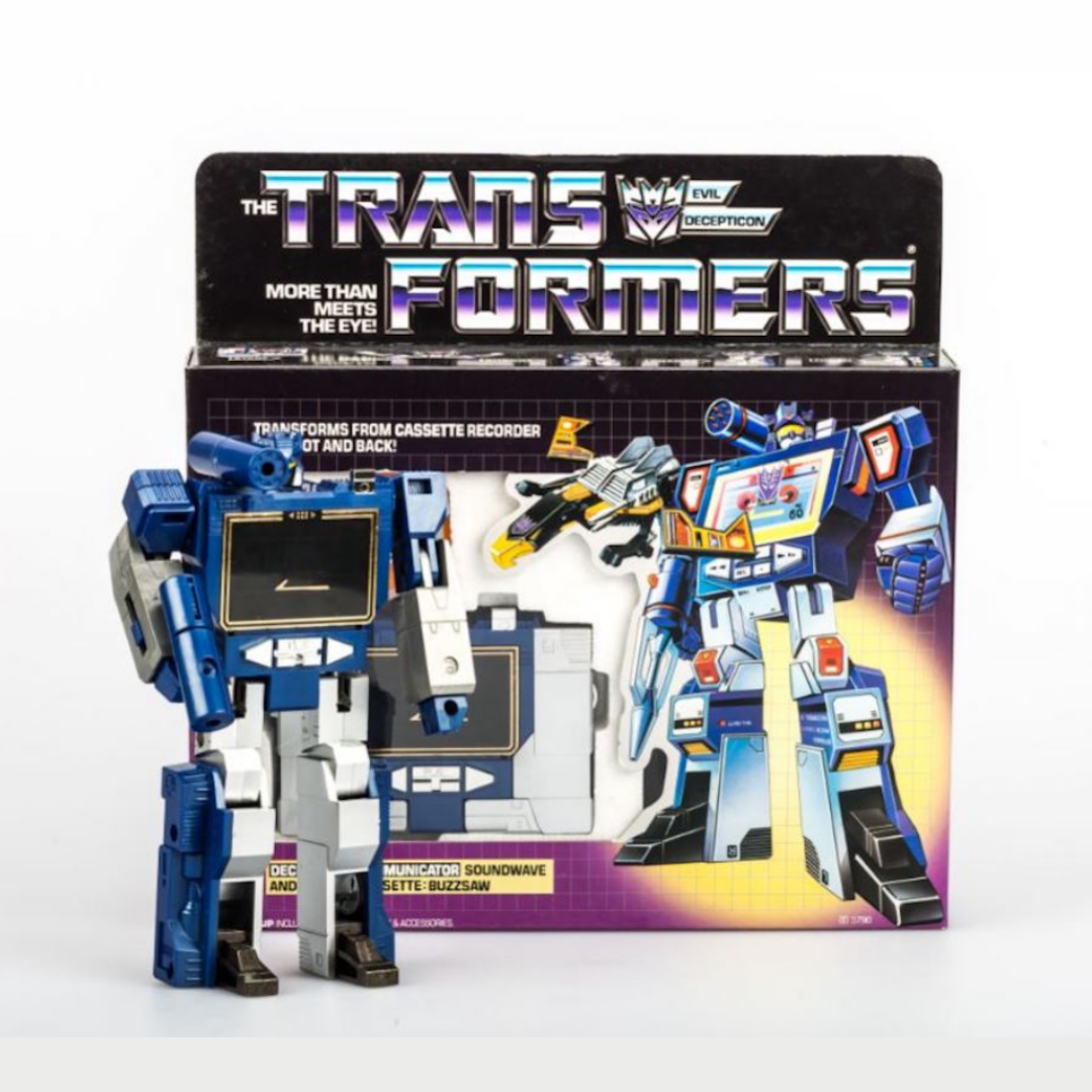 Trans. G1 Soundwave with Buzzaw Reissue Version OP Brand New Freeshipping