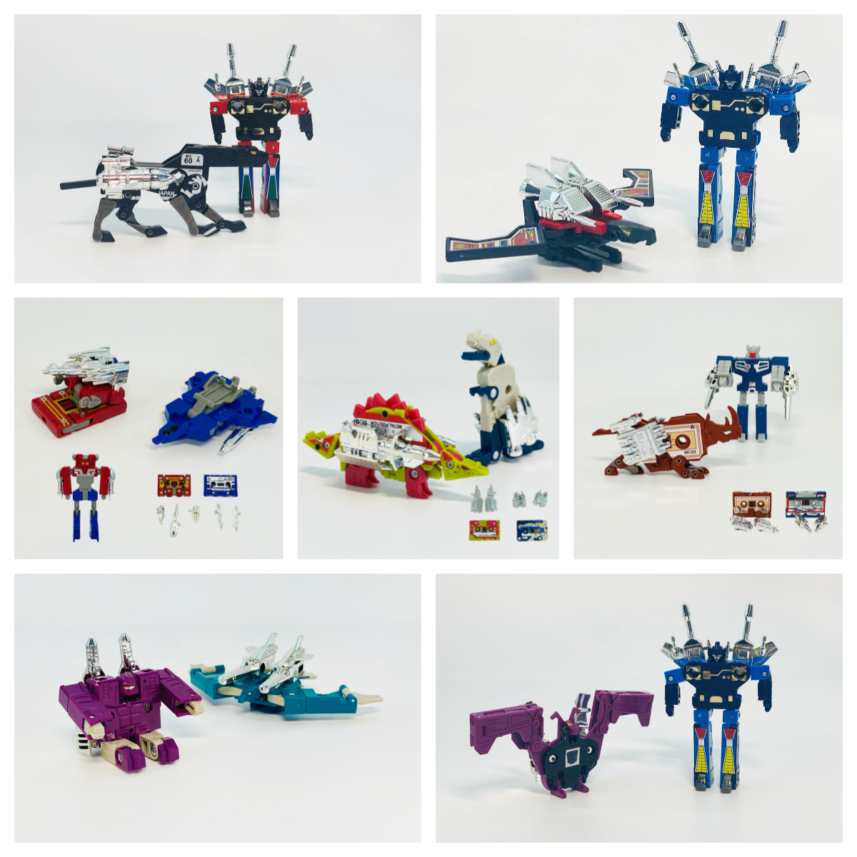 Cassettes Laserbeak and Frenzy, Ravage and Rumble  8 sets ( Fit in Soundwave) G1 Transformers Brand New Freeshipping