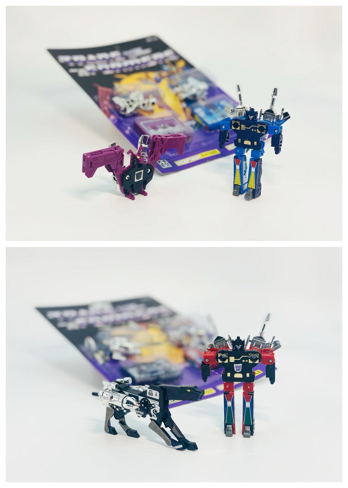 Transformers G1 Cassettes Laserbeak and Frenzy, Ravage and Rumble, Ratbat and Frenzy Reissue Version Brand New Freeshipping